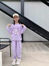 KUROMI酷洛米女童套裝春秋2025新款衛衣秋裝兒童長(cháng)袖休閑運動(dòng)百搭長(cháng)褲 粉 權杖酷洛米+粉 酷洛米雙心X 120 曬單實(shí)拍圖