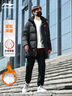 李寧羽絨服男中長(cháng)款冬季連帽防風(fēng)科技加厚運動(dòng)鴨絨保暖寬松休閑外套 曬單實(shí)拍圖