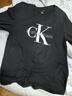 Calvin KleinJeans25秋季新款男女情侶休閑ck字母印花打底衫圓領(lǐng)長(cháng)袖T恤上衣 UB1-太空黑 S 曬單實(shí)拍圖
