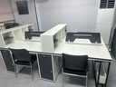 晟晏工位辦公桌工作臺辦公室員工卡座電腦桌椅4人簡(jiǎn)約現代辦公家具 四人位-白灰 曬單實(shí)拍圖