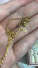 CRD克徠帝足金999黃金項鏈男女同款素鏈扁平側身鏈實(shí)心送節日禮物 4.4g 16#[40cm] 曬單實(shí)拍圖