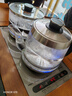 友家鋪子（Biooner）全自動(dòng)上水電熱水壺電茶壺茶臺燒水壺一體家用辦公茶桌茶幾嵌入式茶具套裝 XT-S07銀灰色清潔款1L 曬單實(shí)拍圖