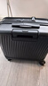 愛(ài)華仕【順順箱】一帆風(fēng)順行李箱前開(kāi)蓋拉桿箱多功能登機箱男18英寸黑色 曬單實(shí)拍圖