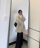 她芙（tafu）品牌女裝羊羔毛皮草外套女2025冬季新款小個(gè)子加厚保暖毛毛大衣 白色立領(lǐng)羊羔毛 S  80-105 曬單實(shí)拍圖