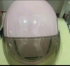 野馬（YEMA）3C認證359S電動(dòng)摩托車(chē)頭盔男女秋冬季輕便式半盔電瓶車(chē)安全帽 四季通用 卡其白彩帶花配透明長(cháng)鏡 曬單實(shí)拍圖