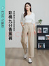 逸陽彩棉香蕉牛仔褲女2025年春季新款寬松小個(gè)子哈倫老爹鐮刀褲子 淺咖色 27 曬單實(shí)拍圖