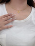 中國黃金（CHINA GOLD）心心相印黃金項鏈女士18K金愛(ài)心吊墜紀念日禮物送女友老婆生日 精品禮盒請勿下單 曬單實(shí)拍圖