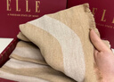 ELLE【禮盒裝】披肩女士辦公室保暖時(shí)尚百搭圍巾圍脖新款冬送禮 曬單實(shí)拍圖