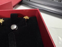 周六福黃金耳釘女雪花耳圈耳飾生日禮物計價(jià)A099578 一對 約1.42g  曬單實(shí)拍圖