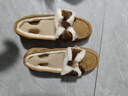 斯凱奇（Skechers）女鞋溫柔小香風(fēng)奶貝鞋加絨保暖樂(lè )福鞋單鞋蝴蝶結豆豆鞋169013 栗色/CSNT 38.5 曬單實(shí)拍圖
