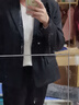 戈賽亞Gesaiya品牌小西裝女2025年春秋冬季長(cháng)袖職業(yè)裝套裝正式商務(wù)正裝 黑色外套+褲子+白襯衫 XL （110-120斤） 曬單實(shí)拍圖