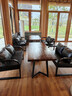 天成世佳咖啡廳小酒館沙發(fā)茶樓酒吧實木桌椅組合清吧工業(yè)風(fēng)卡座沙發(fā)燒烤店 沙發(fā)四人組合 曬單實拍圖