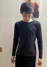 鵲笙長(cháng)袖T恤男學(xué)生韓版寬松青年純色修身加絨保暖中老年大碼打底衫衣 黑色+深灰【黃金絨圓領(lǐng)】?jì)杉b XL 【建議115-130斤左右】 曬單實(shí)拍圖