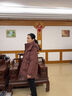 雅鹿【石墨烯蓄熱】媽媽裝2025冬季新款羽絨服中老年女騏驥紅加厚外套 珊瑚紅6898 90絨子丨石墨烯內里 XL 推薦110-125斤 曬單實(shí)拍圖