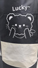 品喻（PINYU）圍裙廚房防水防油污可擦手掛脖罩衣男女夏季家務(wù)清潔卡通黑白2條 曬單實(shí)拍圖