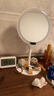 AMIRO覓光化妝鏡帶燈LED智能美妝鏡 桌面臺式高清梳妝鏡 多功能便攜鏡子 生日禮物女實(shí)用Mini3極簡(jiǎn)白 曬單實(shí)拍圖