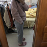 浪莎束腳運動(dòng)褲女加絨冬季2025新款加厚高腰顯瘦衛褲寬松休閑哈倫褲 曬單實(shí)拍圖