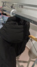 鴨鴨（YAYA）羽絨服男203g高充絨撞色可拆卸加厚2025年冬最新款面包服保暖外套 黑色 L 175 曬單實(shí)拍圖