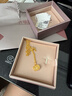 周六福足金999簡(jiǎn)約側身鏈黃金項鏈女生日禮物計價(jià)AA050784 約3.82g 45cm 曬單實(shí)拍圖