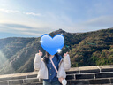 三彩2025秋季新款亮絲針織衫V領(lǐng)毛衫外套開(kāi)衫寬松女 蔚藍色 M 160/84A 曬單實(shí)拍圖