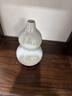 春生秋收高端品質(zhì)鈞瓷擺件葫蘆擺件創(chuàng  )意家居客廳玄關(guān)電視柜辦公室瓷器裝飾 白冰葫蘆瓶【木底座】 曬單實(shí)拍圖