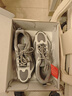 李寧網(wǎng)面透氣復古老爹鞋秋冬男子云科技輕彈厚底跑步鞋ARLS013 曬單實(shí)拍圖