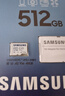 三星（SAMSUNG）512GB TF(MicroSD)存儲卡 EVO白卡 適配大疆無人機運動相機Pocket3支持4K視頻 讀160MB/s寫120MB/s 曬單實拍圖