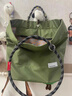 慕昂日系攀巖繩戶(hù)外防水尼龍包包男女通用大容量通勤包2025新款水桶包 綠色 曬單實(shí)拍圖