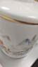 金鑲玉茶杯三件套羊脂玉瓷家用陶瓷泡茶茶水分離馬克杯禮盒裝 世外桃源 曬單實(shí)拍圖