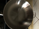 菲仕樂(lè )哥本系列30厘米（玻璃蓋）單柄炒鍋無(wú)涂層不銹鋼炒菜鍋 曬單實(shí)拍圖
