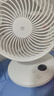 桌面小風(fēng)扇靜音空氣循環(huán)USB可充電臺式家用辦公室學(xué)生宿舍床頭大風(fēng)力便攜制冷電風(fēng)扇大扇面 白色-四檔風(fēng)力調節+插電款 曬單實(shí)拍圖