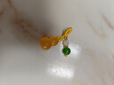 DL 1998胖東來(lái)品質(zhì)蜜蠟手串diy配件玉石小配件葫蘆水滴提溜吊墜diy手鏈項(xiàng) 【葫佑平安】葫蘆【金黃繩款】1 曬單實(shí)拍圖