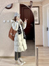 雅鹿白鵝絨羽絨服女長(cháng)款加厚過(guò)膝2025年冬季新款極寒寬松抗寒高端外套 米白色 (收到不值來(lái)打我臉) M 130-160斤 曬單實(shí)拍圖