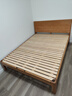 源氏木語(yǔ)精選實(shí)木床中古風(fēng)大板床小戶(hù)型齊邊床家用櫻桃木床主臥日式家具雙 高鋪1.5*2m(不含墊) 櫻桃木 曬單實(shí)拍圖