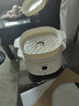 九陽(yáng)（Joyoung）電燉盅 電燉鍋 隔水燉煮 家用煮粥煲湯鍋燕窩燉盅4.5L白瓷內膽燉湯鍋上蒸下燉DG25G-GD188 曬單實(shí)拍圖