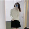 SXMM國際一線(xiàn)品牌羊絨衫女100%2025冬季高領(lǐng)女毛衣打底衫內搭針織衫 米白色(國際倉發(fā)貨+禮盒) L 【110-120斤】 曬單實(shí)拍圖