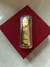 老廟Au999.9足金投資黃金工藝金條  傳世金 100g 曬單實(shí)拍圖