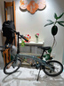 大行（DAHON）P10折疊自行車(chē)20英寸10速鋁合金成人通勤V剎 PAA003 消光灰藍 曬單實(shí)拍圖