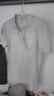 優(yōu)衣庫男女裝涼感衣AIRism POLO衫短袖商務(wù)通勤T恤479724 475367 479724/02淺灰色 M /170/92A 曬單實(shí)拍圖