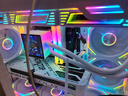 瓦爾基里（VALKYRIE）VK03-M WHITE 白色 M-ATX 游戲電腦臺式機箱 支持360水冷 6.2吋觸摸屏 曲面玻璃270°海景房 曬單實(shí)拍圖