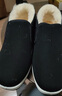 3514保暖羊毛布鞋老人鞋套腳款男士爸爸鞋冬季加厚棉鞋 黑色 41  曬單實(shí)拍圖