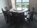 北相實(shí)木電動(dòng)大圓桌酒店巖板餐桌高端別墅可加裝電磁爐一人一鍋火鍋桌 1.8米圓桌+手動(dòng)轉盤(pán)+12張椅(A/B/C可選) 曬單實(shí)拍圖