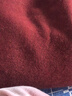 逸紅顔（E.Beauty）馨寧2025年春裝新品綿羊毛新中式女裝開(kāi)春外套毛衣開(kāi)衫 酒紅色 均碼 曬單實(shí)拍圖