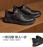 斯凱奇（Skechers）閃穿鞋男士商務(wù)鞋秋季薄款一腳蹬德比鞋軟底上班通勤休閑鞋205353 曬單實(shí)拍圖