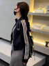 芭芙達妮短款棒球服外套女2025春秋新款小個(gè)子休閑百搭夾克開(kāi)衫上衣潮 藏青色 M :106-115斤 曬單實(shí)拍圖