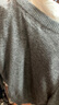 LILY2025秋新款含羊毛格雷系櫻桃圓領(lǐng)深色針織開(kāi)衫外套外搭女毛衣 509深灰 M 曬單實(shí)拍圖