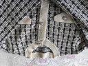 皮爾卡丹（pierre cardin）小香風(fēng)外套女春秋季新款千鳥(niǎo)格小個(gè)子短款開(kāi)衫洋氣時(shí)尚百搭上衣 米色(收藏加購寶貝) XL 曬單實(shí)拍圖