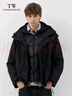 Teenie Weenie小熊男裝休閑羽絨服內膽冬季兩件套工裝防風(fēng)外套 黑色 XL 180 曬單實(shí)拍圖