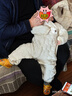 婧麒（JOYNCLEON）嬰兒連體衣保暖秋裝夾棉嬰幼兒寶寶衣服秋冬季新生爬服薄棉套裝 黃色 90cm 曬單實(shí)拍圖