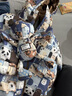 迪士尼（Disney）男童羽絨棉服新款洋氣男孩寶寶冬裝帥氣兒童冬季加絨加厚外套 咖色 送玩偶 100cm 曬單實(shí)拍圖
